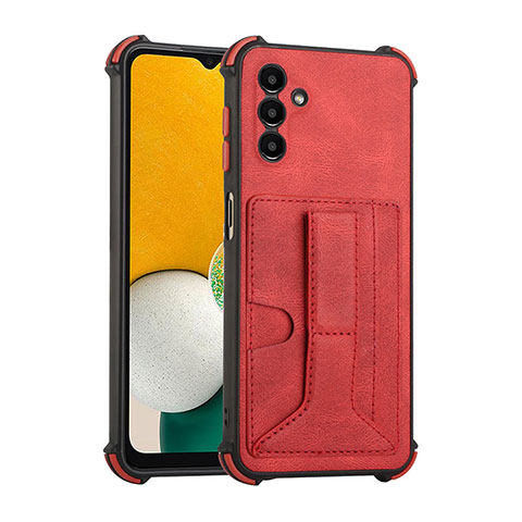 Custodia Lusso Pelle Cover Y01B per Samsung Galaxy A04s Rosso