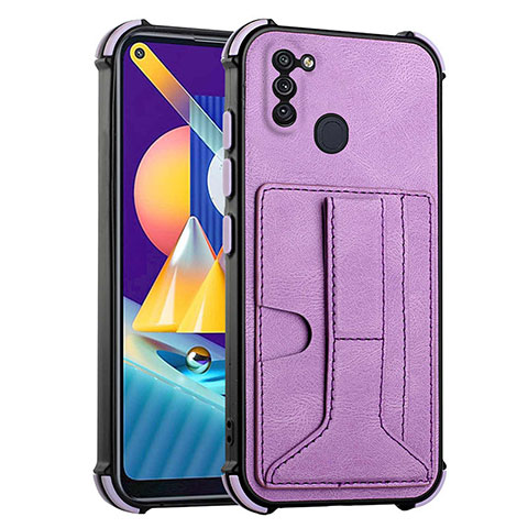 Custodia Lusso Pelle Cover Y01B per Samsung Galaxy A11 Viola