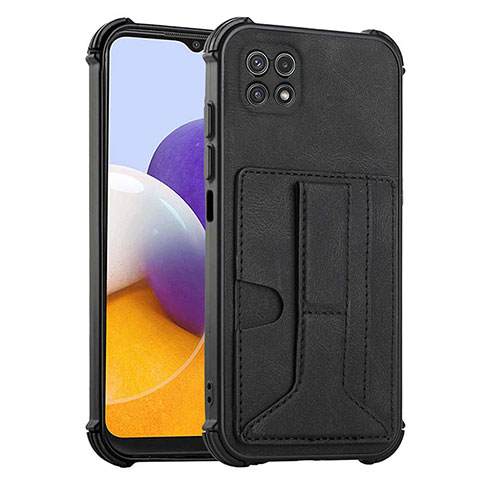 Custodia Lusso Pelle Cover Y01B per Samsung Galaxy A22 5G Nero