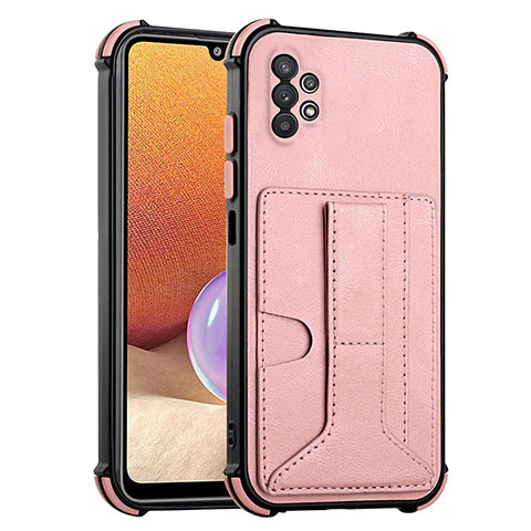 Custodia Lusso Pelle Cover Y01B per Samsung Galaxy A32 5G Oro Rosa