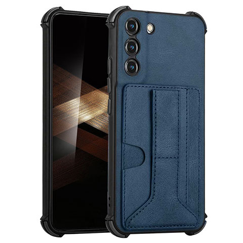 Custodia Lusso Pelle Cover Y01B per Samsung Galaxy S24 Plus 5G Blu