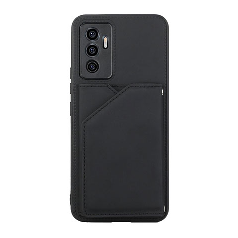 Custodia Lusso Pelle Cover Y01B per Vivo V23e Nero