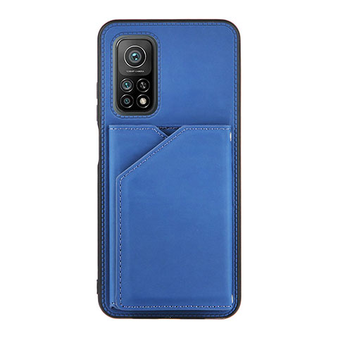 Custodia Lusso Pelle Cover Y01B per Xiaomi Mi 10T Pro 5G Blu