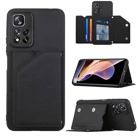 Custodia Lusso Pelle Cover Y01B per Xiaomi Mi 11i 5G (2022) Nero