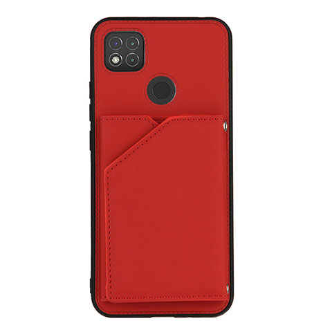 Custodia Lusso Pelle Cover Y01B per Xiaomi POCO C31 Rosso