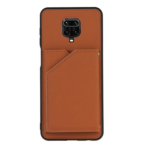 Custodia Lusso Pelle Cover Y01B per Xiaomi Poco M2 Pro Marrone