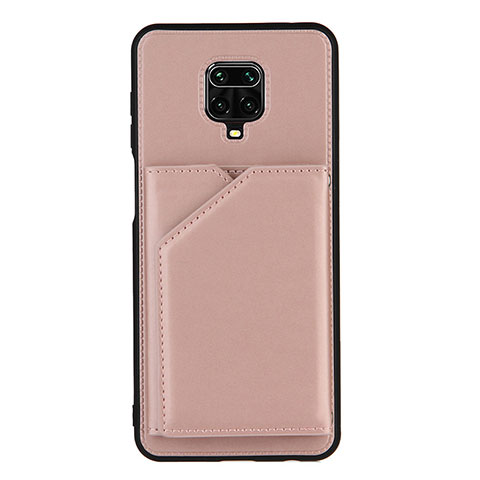 Custodia Lusso Pelle Cover Y01B per Xiaomi Poco M2 Pro Oro Rosa