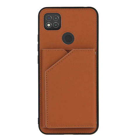 Custodia Lusso Pelle Cover Y01B per Xiaomi Redmi 10A 4G Marrone