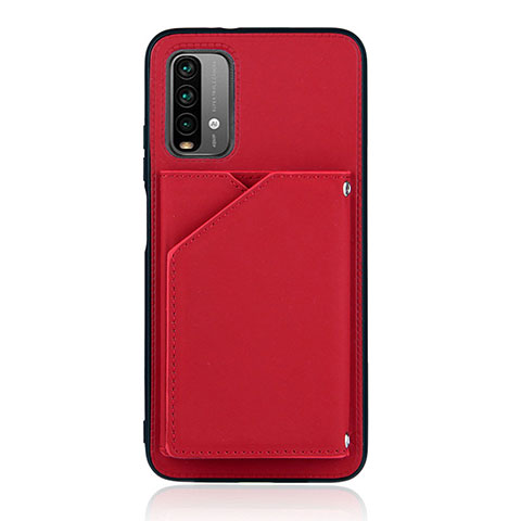 Custodia Lusso Pelle Cover Y01B per Xiaomi Redmi 9 Power Rosso