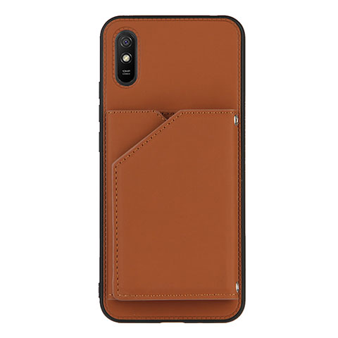 Custodia Lusso Pelle Cover Y01B per Xiaomi Redmi 9AT Marrone