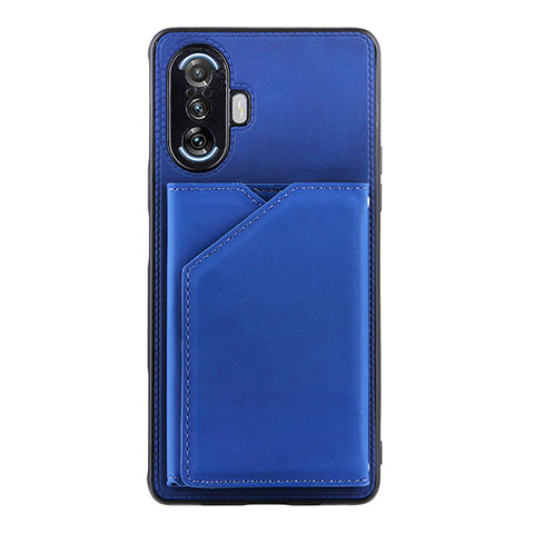 Custodia Lusso Pelle Cover Y01B per Xiaomi Redmi K40 Gaming 5G Blu