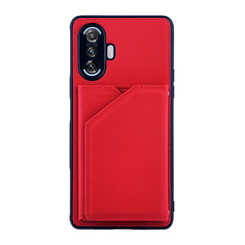 Custodia Lusso Pelle Cover Y01B per Xiaomi Redmi K40 Gaming 5G Rosso