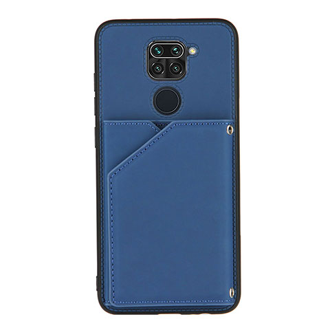 Custodia Lusso Pelle Cover Y01B per Xiaomi Redmi Note 9 Blu