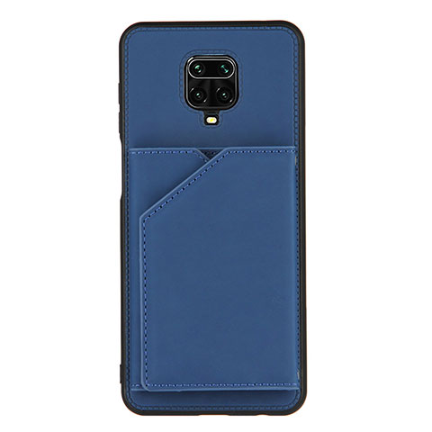 Custodia Lusso Pelle Cover Y01B per Xiaomi Redmi Note 9 Pro Max Blu