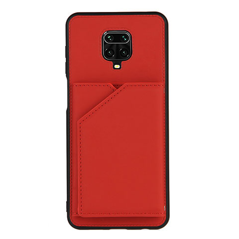 Custodia Lusso Pelle Cover Y01B per Xiaomi Redmi Note 9 Pro Max Rosso