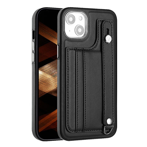 Custodia Lusso Pelle Cover Y02B per Apple iPhone 13 Nero