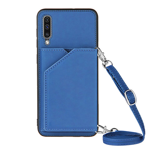 Custodia Lusso Pelle Cover Y02B per Samsung Galaxy A30S Blu