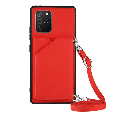 Custodia Lusso Pelle Cover Y02B per Samsung Galaxy S10 Lite Rosso