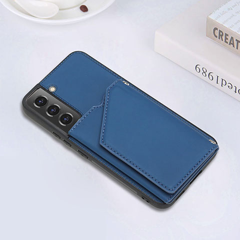 Custodia Lusso Pelle Cover Y02B per Samsung Galaxy S24 Plus 5G Blu