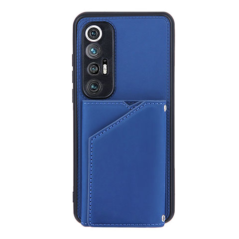 Custodia Lusso Pelle Cover Y02B per Xiaomi Mi 10S 5G Blu