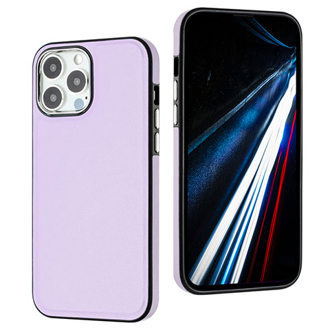 Custodia Lusso Pelle Cover Y03B per Apple iPhone 13 Pro Max Lavanda