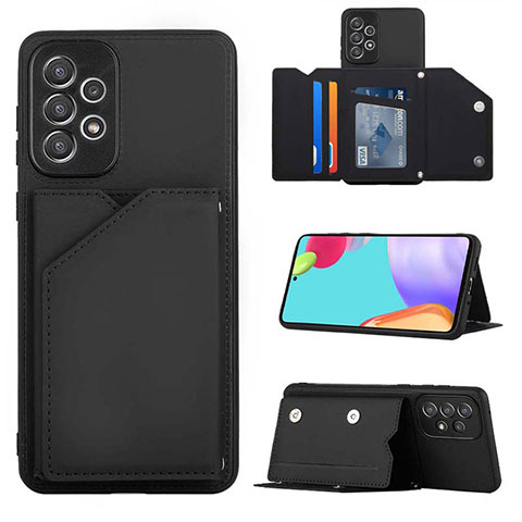 Custodia Lusso Pelle Cover Y03B per Samsung Galaxy A73 5G Nero