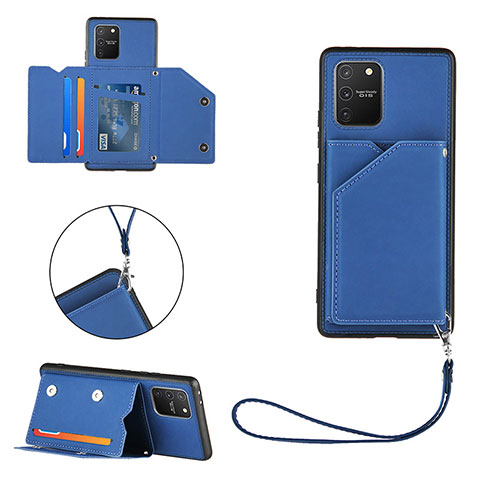 Custodia Lusso Pelle Cover Y03B per Samsung Galaxy S10 Lite Blu