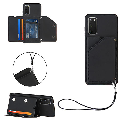 Custodia Lusso Pelle Cover Y03B per Samsung Galaxy S20 Nero