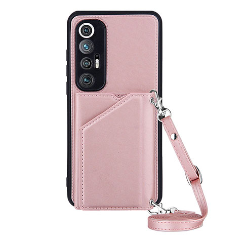 Custodia Lusso Pelle Cover Y03B per Xiaomi Mi 10S 5G Oro Rosa