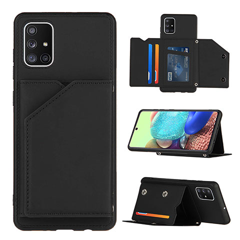 Custodia Lusso Pelle Cover Y04B per Samsung Galaxy A71 5G Nero