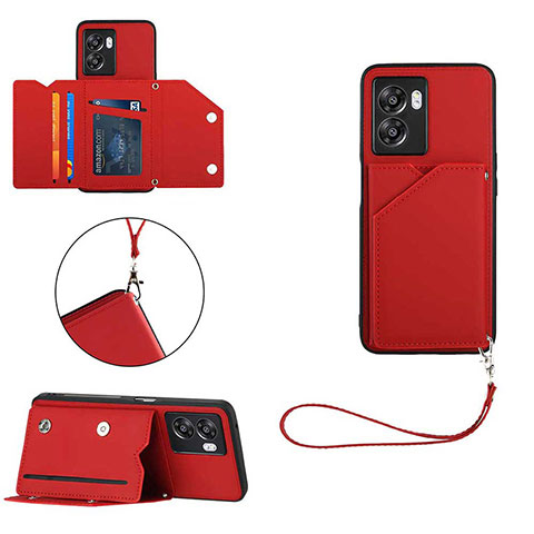 Custodia Lusso Pelle Cover YB1 per Realme V23i 5G Rosso