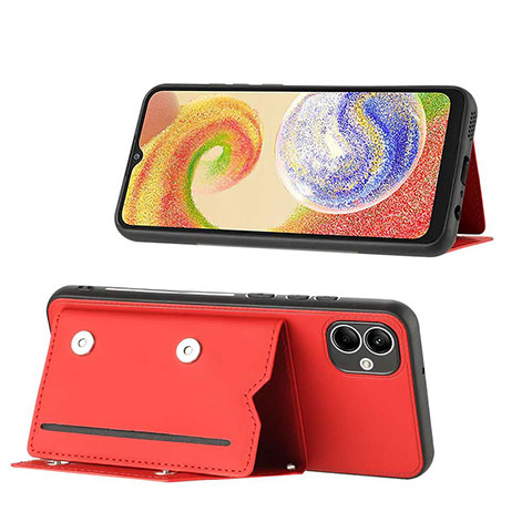 Custodia Lusso Pelle Cover YB1 per Samsung Galaxy A04 4G Rosso