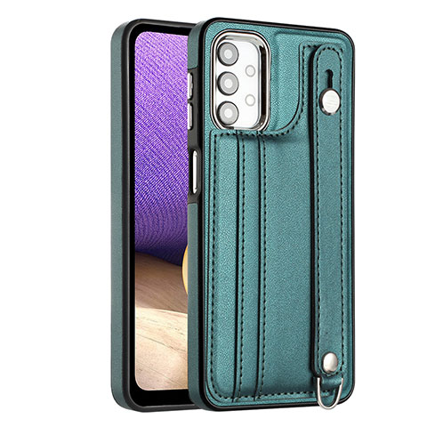 Custodia Lusso Pelle Cover YB1 per Samsung Galaxy A13 4G Verde