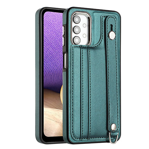 Custodia Lusso Pelle Cover YB1 per Samsung Galaxy A32 5G Verde