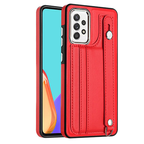 Custodia Lusso Pelle Cover YB1 per Samsung Galaxy A52 4G Rosso