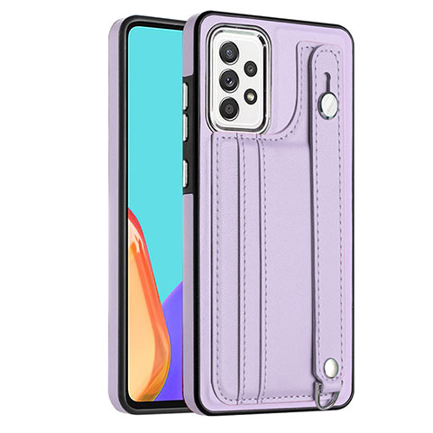 Custodia Lusso Pelle Cover YB1 per Samsung Galaxy A52 4G Viola