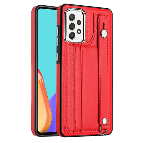 Custodia Lusso Pelle Cover YB1 per Samsung Galaxy A53 5G Rosso