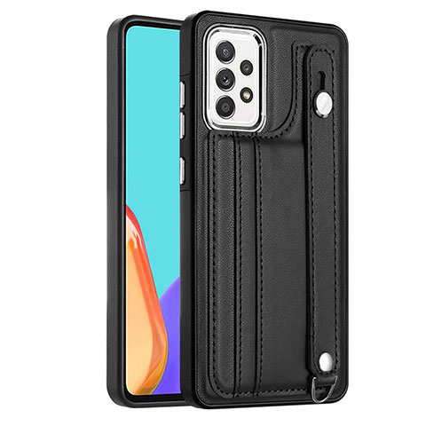 Custodia Lusso Pelle Cover YB1 per Samsung Galaxy A72 4G Nero