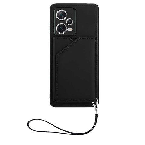 Custodia Lusso Pelle Cover YB1 per Xiaomi Redmi Note 12 Explorer Nero