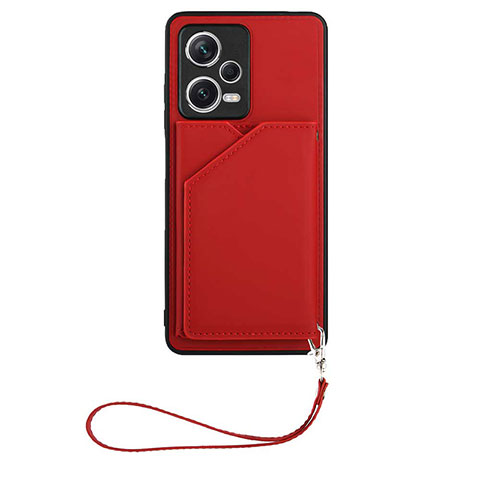 Custodia Lusso Pelle Cover YB1 per Xiaomi Redmi Note 12 Pro+ Plus 5G Rosso