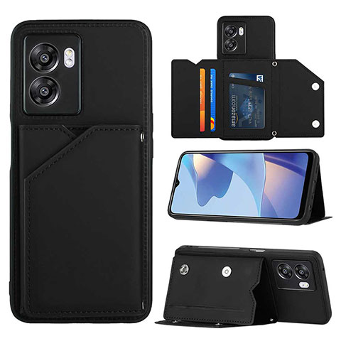 Custodia Lusso Pelle Cover YB2 per Realme V23 5G Nero