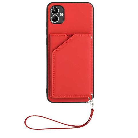 Custodia Lusso Pelle Cover YB2 per Samsung Galaxy A04E Rosso