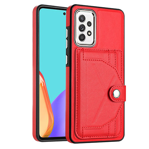 Custodia Lusso Pelle Cover YB2 per Samsung Galaxy A32 4G Rosso