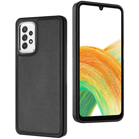 Custodia Lusso Pelle Cover YB2 per Samsung Galaxy A33 5G Nero