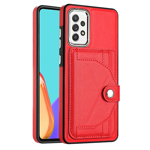 Custodia Lusso Pelle Cover YB2 per Samsung Galaxy A53 5G Rosso