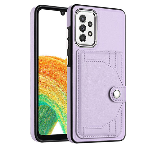 Custodia Lusso Pelle Cover YB2 per Samsung Galaxy A73 5G Viola