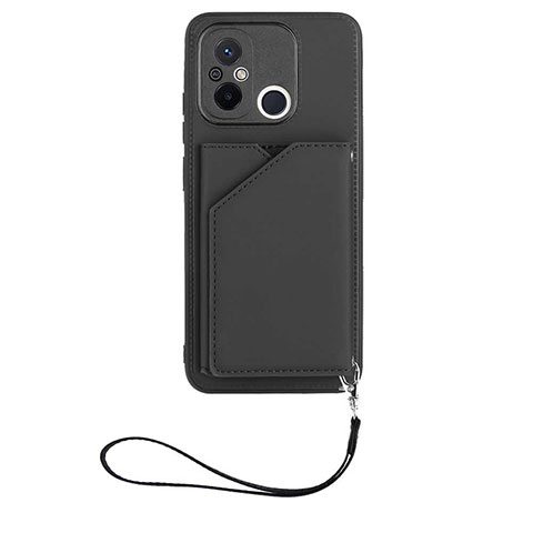 Custodia Lusso Pelle Cover YB2 per Xiaomi Poco C55 Nero