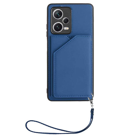 Custodia Lusso Pelle Cover YB2 per Xiaomi Poco X5 5G Blu