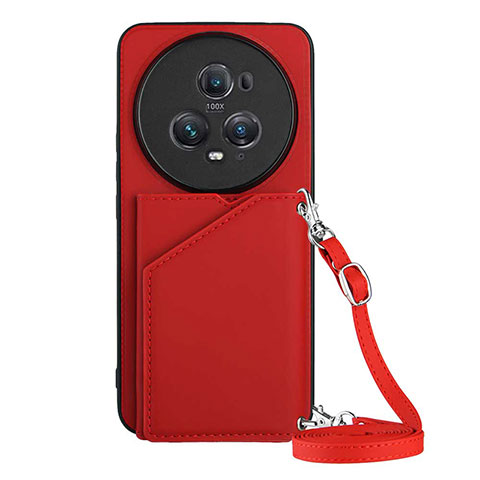 Custodia Lusso Pelle Cover YB3 per Huawei Honor Magic5 Pro 5G Rosso