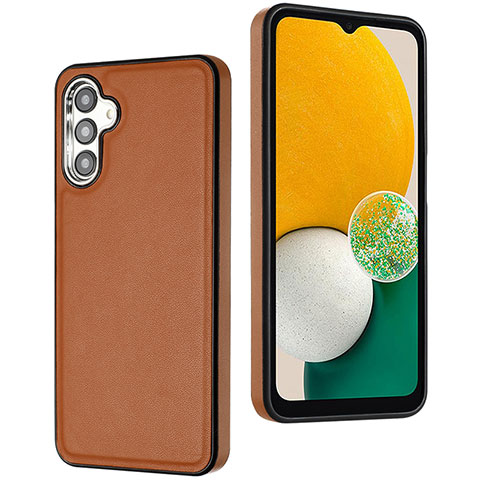 Custodia Lusso Pelle Cover YB3 per Samsung Galaxy A04s Marrone